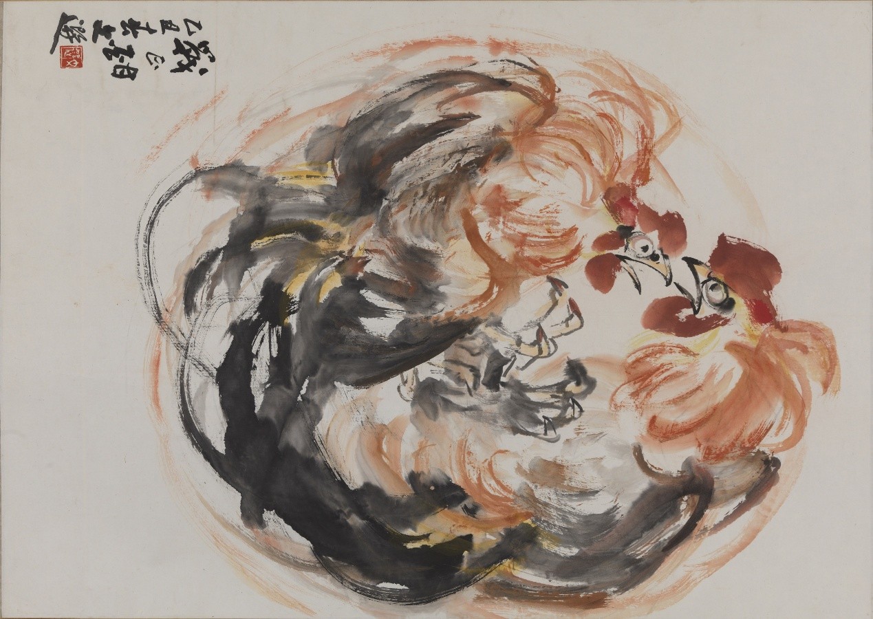 <h2>战正酣</h2><p>作者：汤文选</p><p>创作年代：1985年</p><p>规格：93.5cm×74cm</p><p>品类：中国画</p>